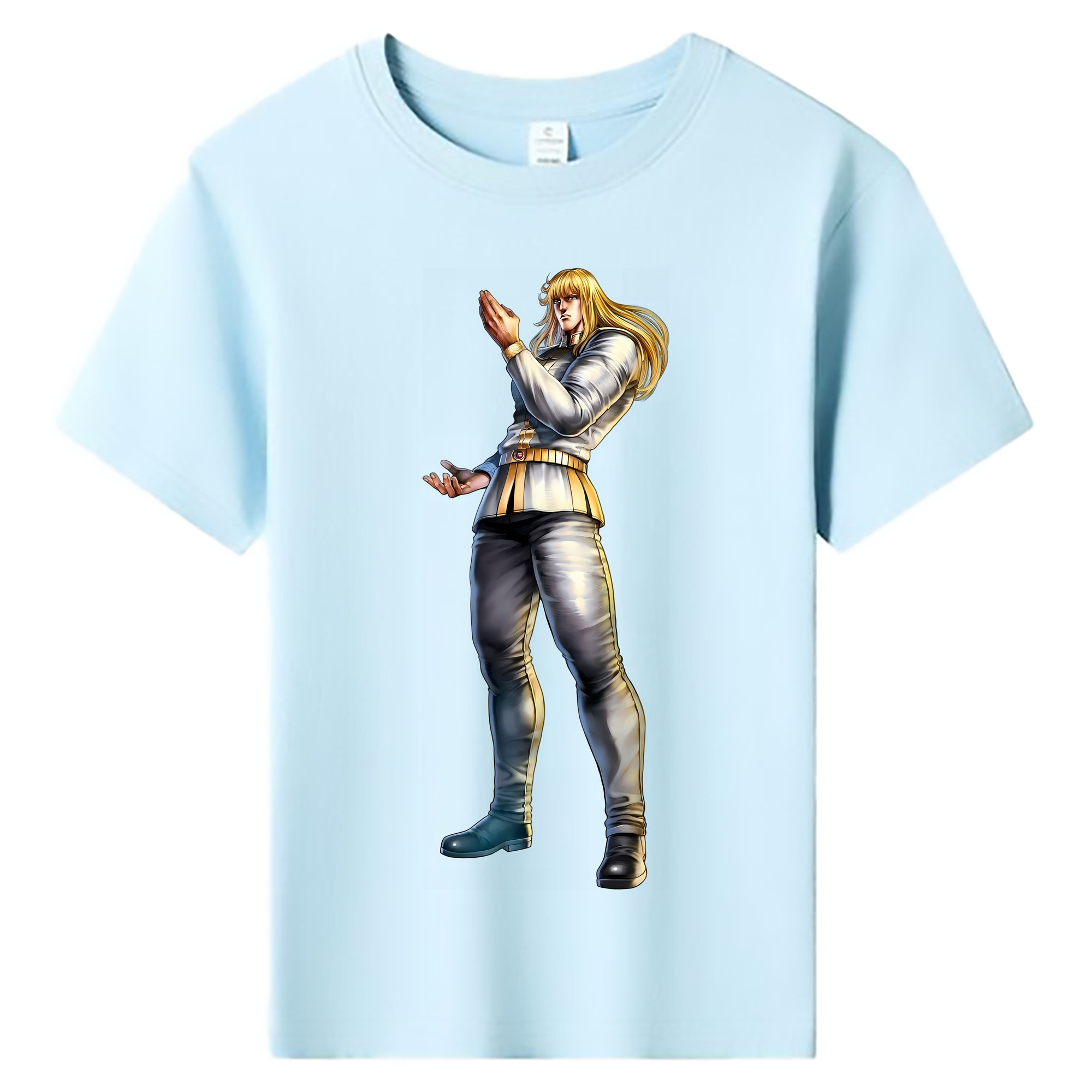 （画像用） 北斗の拳 Fist of the North Star 綿100％キッズTシャツ（フロントプリント）